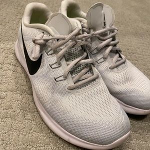 White Nike Running Shoe